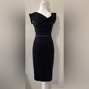 Black Halo Jackie O black dress